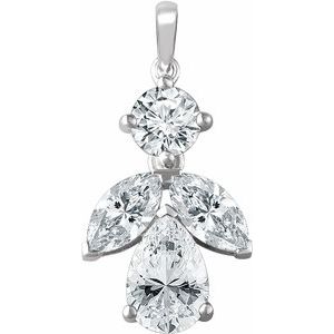 Sterling Silver Cubic Zirconia Pendant