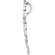 Load image into Gallery viewer, Sterling Silver 38x22 mm Nugget Cross Pendant
