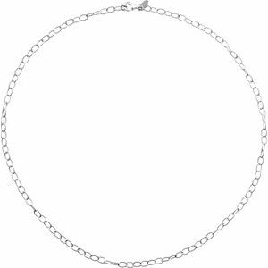 Sterling Silver 3.5 mm Knurled Cable 7" Bracelet