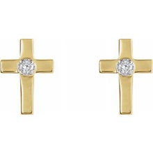 Load image into Gallery viewer, Accented Cross Earrings

