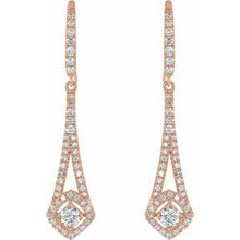 Load image into Gallery viewer, 14K White 3/4 CTW Diamond Chandelier Earrings
