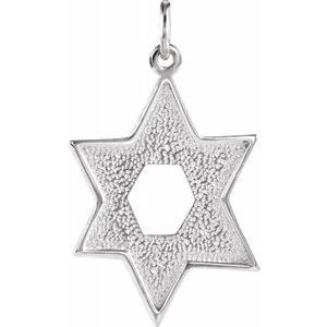 Sterling Silver Star of David Pendant