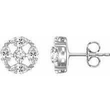 Load image into Gallery viewer, Sterling Silver Cubic Zirconia Earrings
