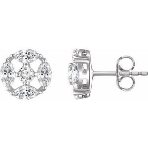 Sterling Silver Cubic Zirconia Earrings