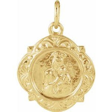 Load image into Gallery viewer, 14K Yellow 12.14x12.09 mm Our Lady of Perpetual Help Medal
