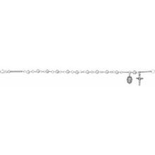 Load image into Gallery viewer, Sterling Silver Ball Rosary Bracelet

