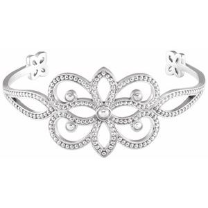 Sterling Silver Granulated Cuff Bracelet