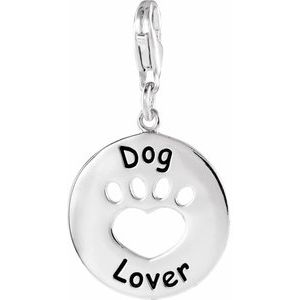 Heart U Back‚Ñ¢ Dog Lover Paw Charm