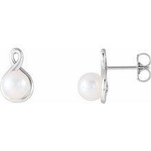 Load image into Gallery viewer, Sterling Silver Pearl Earrings
