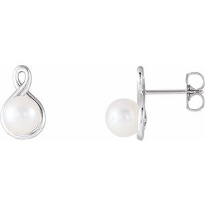 Sterling Silver Pearl Earrings