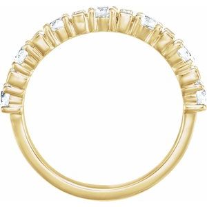 14K Jaune 1 1/8 CTW Diamond Anniversary Band