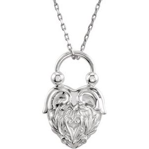 Vintage-Inspired Heart Necklace or Pendant