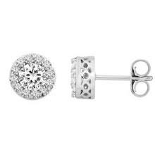 Load image into Gallery viewer, 14K White 2 3/8 CTW Diamond Fantasy&trade; Cluster Earrings
