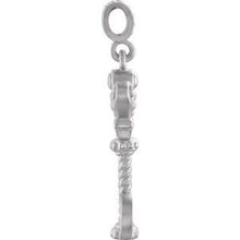 Load image into Gallery viewer, Sterling Silver Vintage-Style Key Pendant
