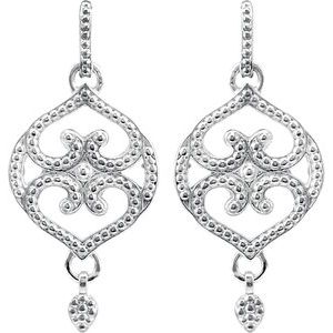 Granulated Metal Earrings