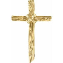 Load image into Gallery viewer, Woodgrain Cross Pendant

