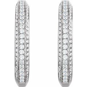 Accented Hoop Earrings      