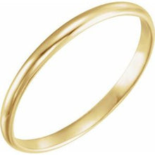 Charger l'image dans la galerie, 14K Yellow 2 mm Youth Band Size 2.5
