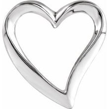 Load image into Gallery viewer, Sterling Silver Heart Slide Pendant
