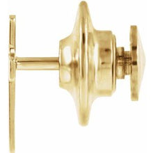 Load image into Gallery viewer, 14K Yellow 11x8 mm Cross Lapel Pin
