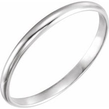 Charger l&#39;image dans la galerie, 14K White 1.6 mm Youth Band Size 1.75
