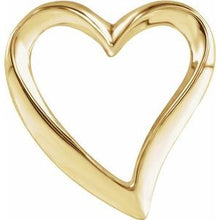 Load image into Gallery viewer, 10K Yellow Heart Slide Pendant
