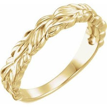 Load image into Gallery viewer, Stackable Leaf Ring 
