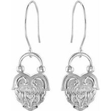 Load image into Gallery viewer, Vintage-Style Heart Earrings
