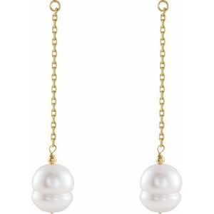 Freshwater Cultured Pearl Earring Jackets