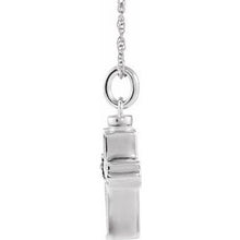 Charger l&#39;image dans la galerie, Sterling Silver Cross Ash Holder 18&quot; Necklace
