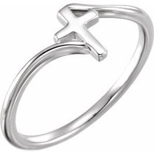 Load image into Gallery viewer, Sterling Silver Cross Bypass Ring
