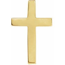 Load image into Gallery viewer, 14K Yellow 18x12 mm Cross Lapel Pin
