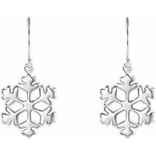 Load image into Gallery viewer, Petite Snowflake Earrings
