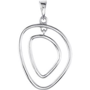 Sterling Silver Open Silhouette Pendant