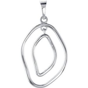 Sterling Silver Geometric Pendant