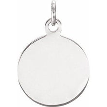Load image into Gallery viewer, Sterling Silver 18 mm Round Immaculate Conception Medal
