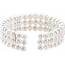 Load image into Gallery viewer, Freshwater Cultured Pearl Cuff Bracelet
