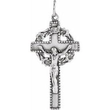 Load image into Gallery viewer, Sterling Silver 41x21.4 mm Crucifix Pendant
