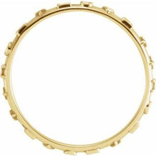 Load image into Gallery viewer, 10K Yellow True Love Chastity Ring Size 8
