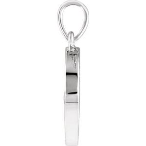Sterling Silver Peridot Disc Pendant