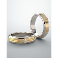 Charger l&#39;image dans la galerie, Men&#39;s Solitaire Bezel-Set Ring   
