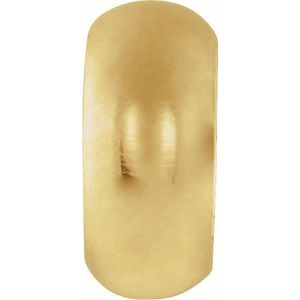 18K Yellow Gold-Plated 7 mm Stopper Bead