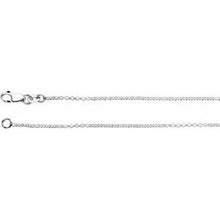 Load image into Gallery viewer, Sterling Silver 1.3 mm Rolo 24&quot; Chain
