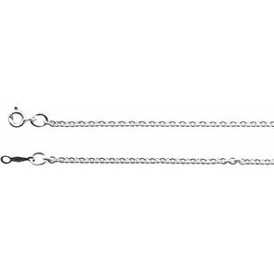 Rhodium-Plated Sterling Silver 2.1 mm Cable 24