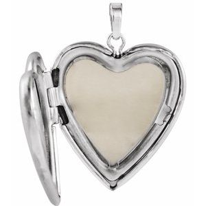 Design-Engraved Heart Locket 