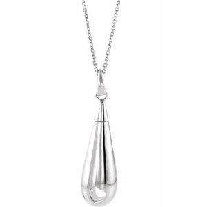 Sterling Silver Tear of Love Ash Holder 18