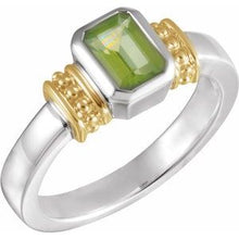 Charger l'image dans la galerie, Peridot Granulated Design Ring
