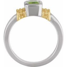 Charger l'image dans la galerie, Peridot Granulated Design Ring
