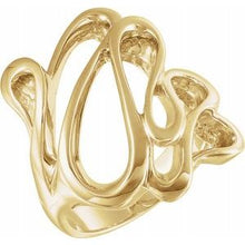 Charger l'image dans la galerie, Bague jaune de forme libre 18K
