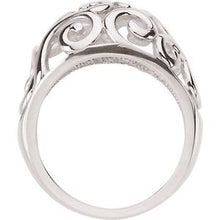 Charger l'image dans la galerie, Sterling Silver Metal Fashion Scroll Ring
